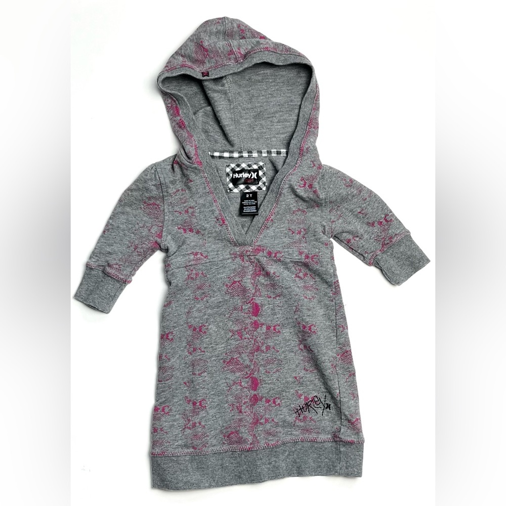 Hurley Hooded Dress Girl/Toddler Size 2T Skateboard Surf Snowboard